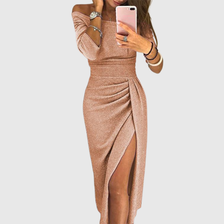 Stella™ | Rochie Maxi cu Guler Halter