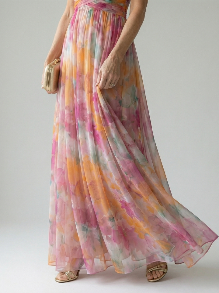 Isel | Rochie Maxi cu Mâneci