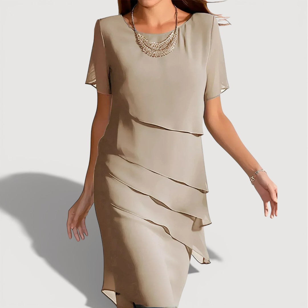Patricia | Rochie Midi Stratificată