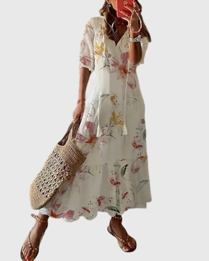 Noor™ | Rochie Maxi Boho Vintage de Vară