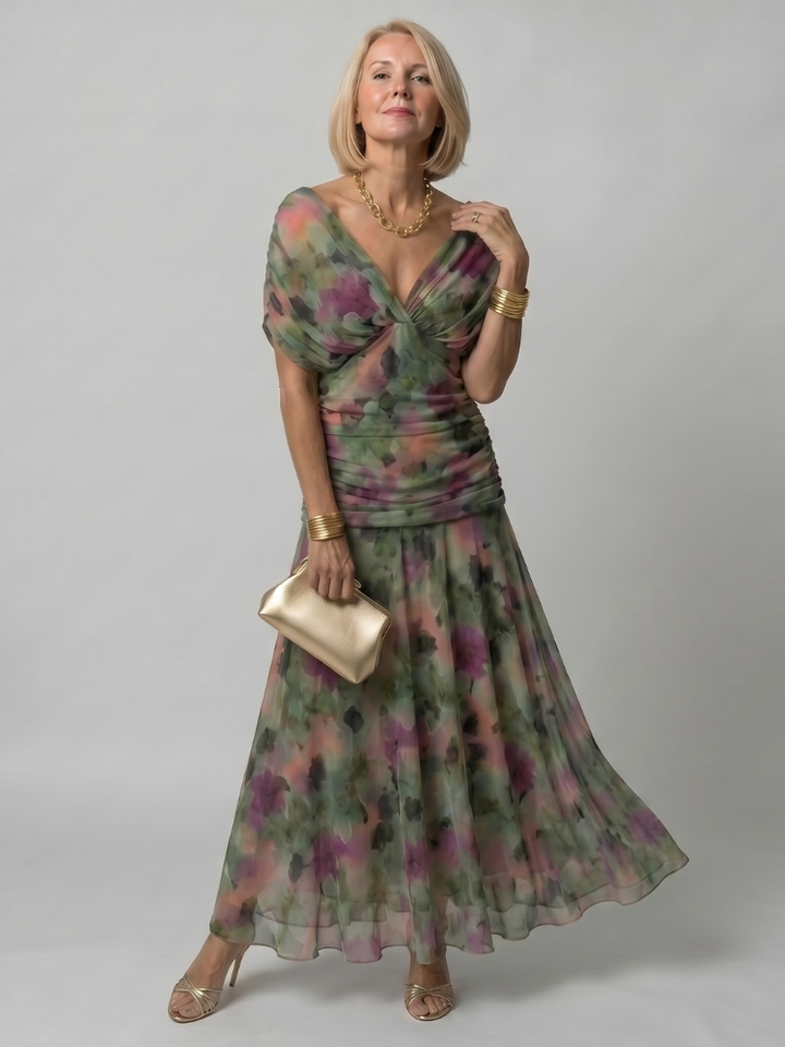 Calen | Rochie Midi cu Umeri Descoperiți