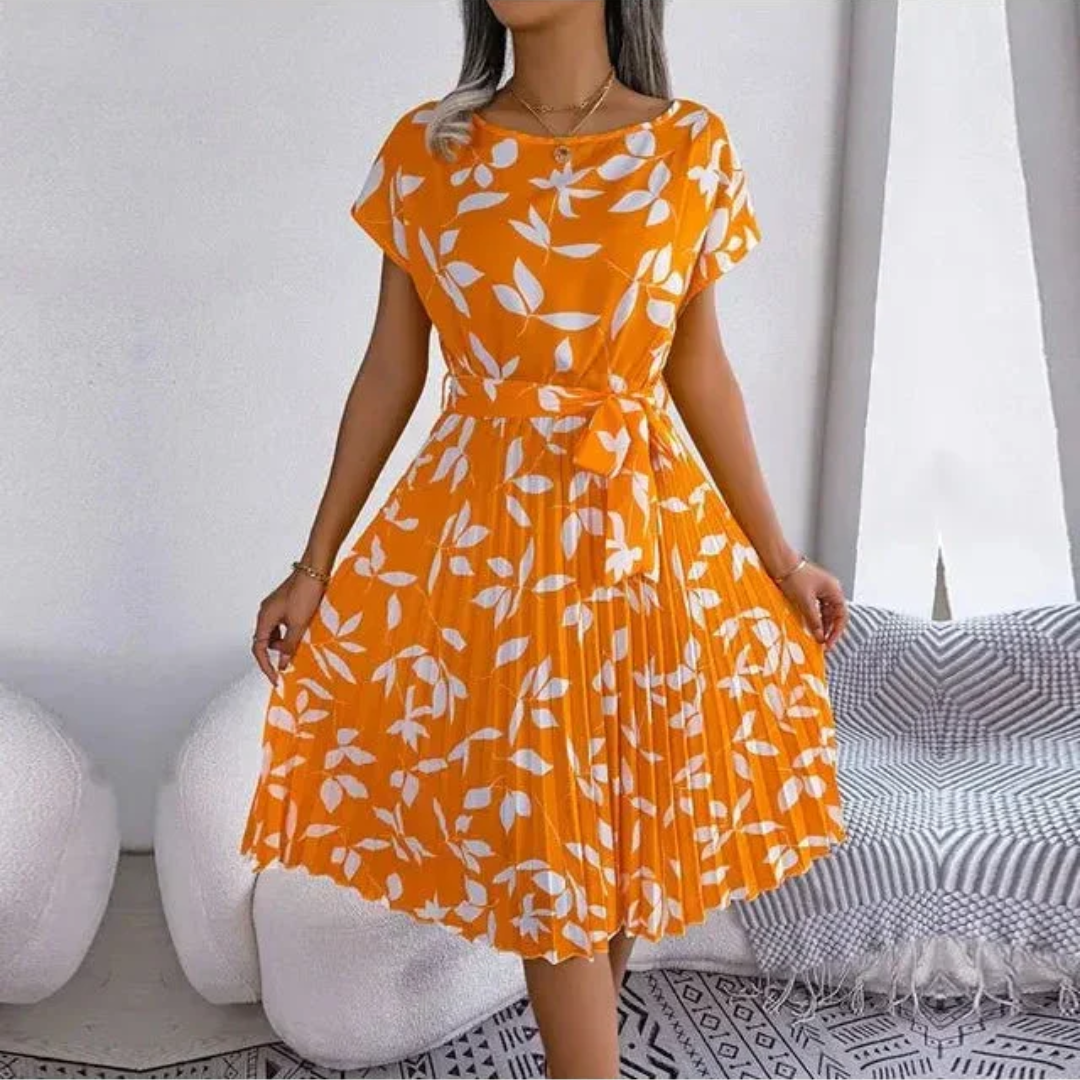 Marilyn | Rochie Midi Plisată Florală