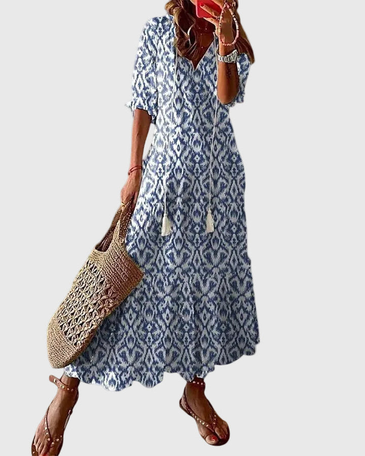 Noor™ | Rochie Maxi Boho Vintage de Vară