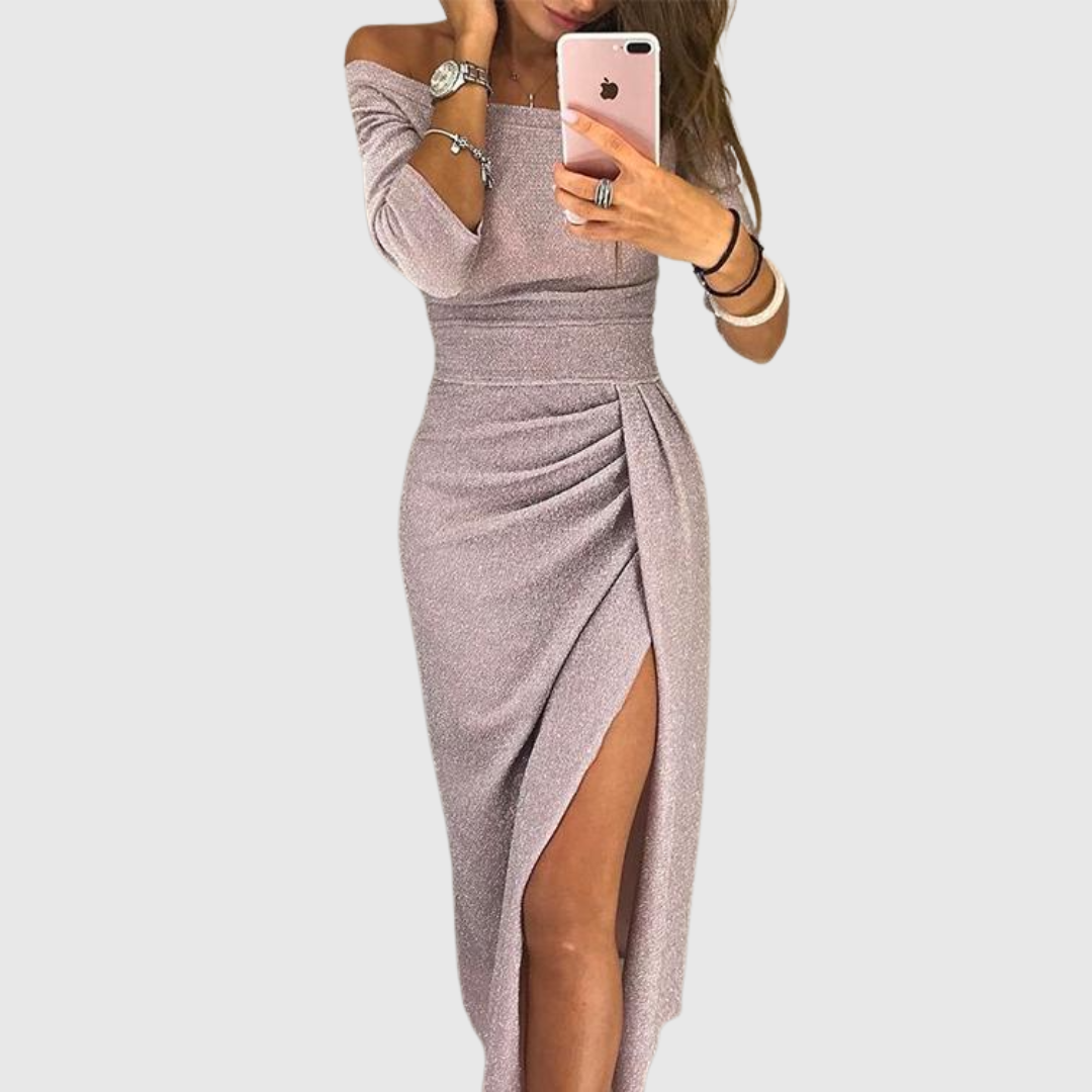 Stella™ | Rochie Maxi cu Guler Halter