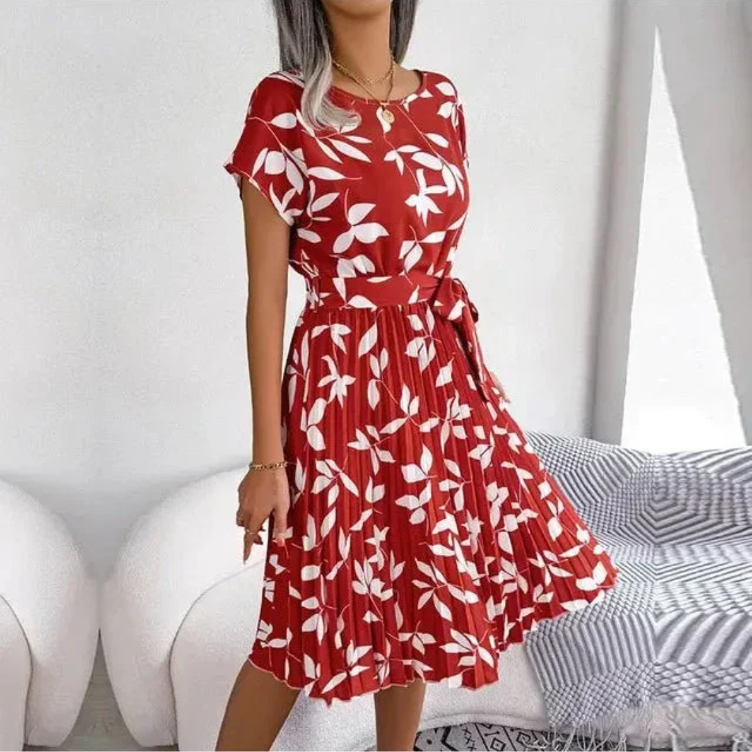 Marilyn | Rochie Midi Plisată Florală