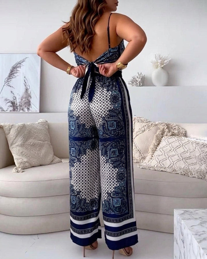 Helen | Set de două piese elegant cu vestă și pantaloni, pregătit pentru vacanță