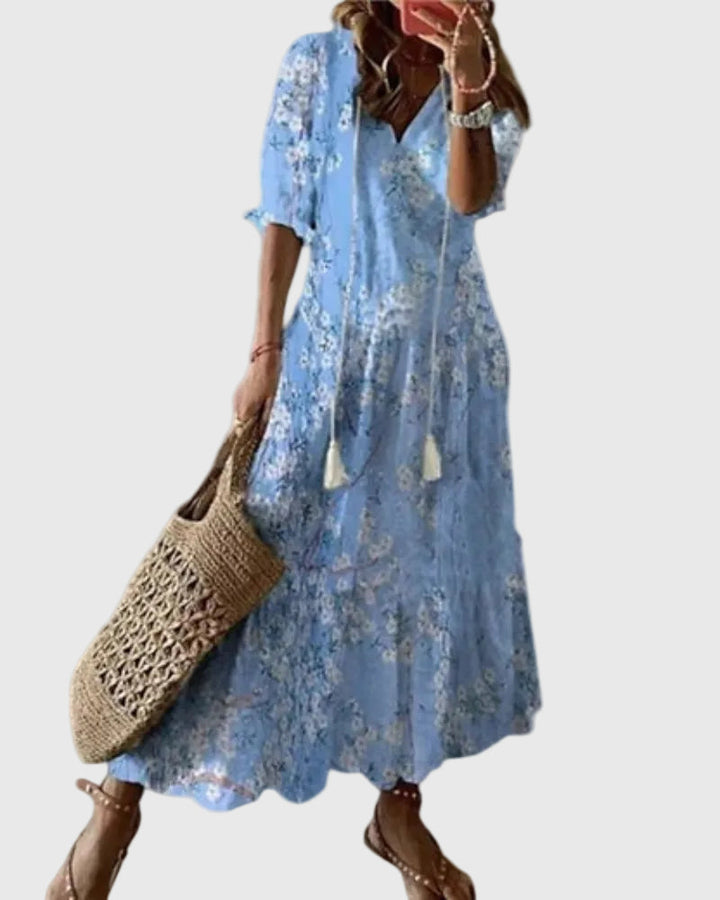 Noor™ | Rochie Maxi Boho Vintage de Vară