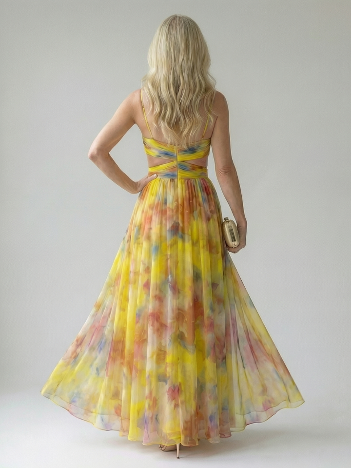 Isel | Rochie Maxi cu Mâneci