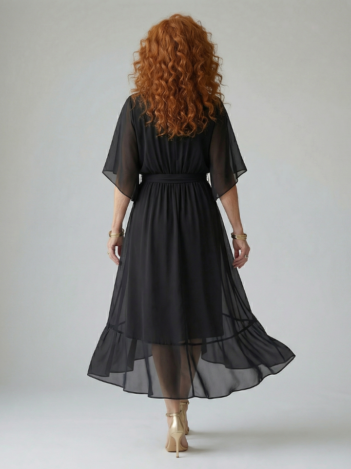 Elric | Rochie Midi cu Drapaj