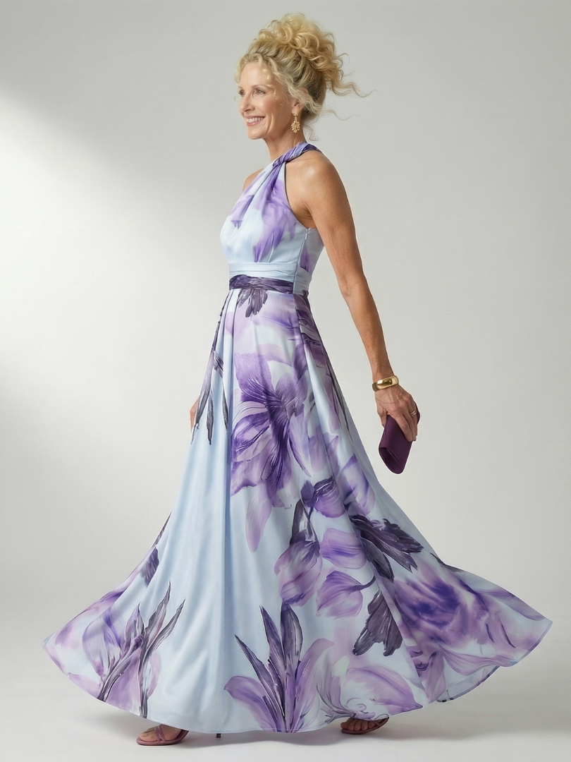 Amiel | Rochie Maxi Florală Ușoară