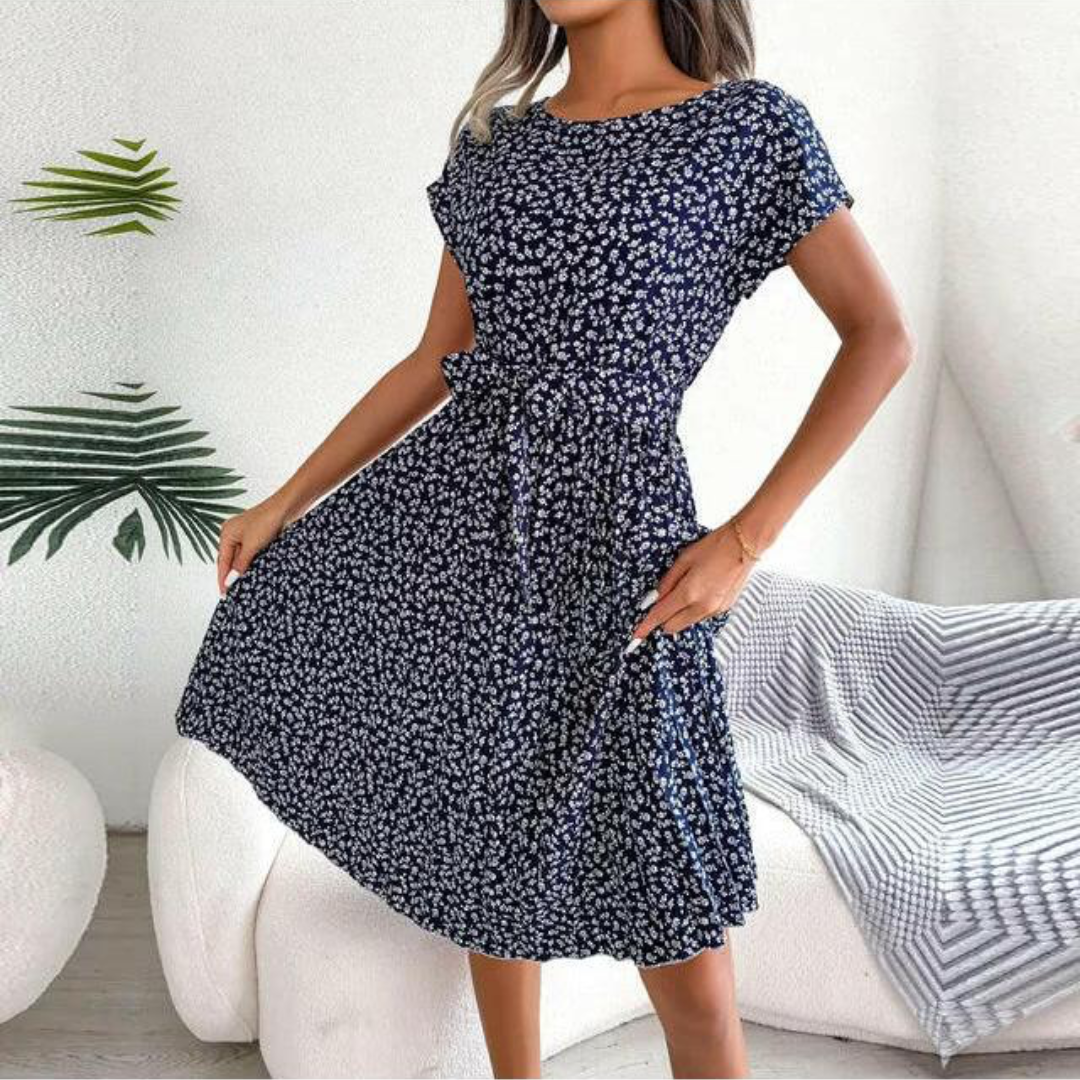 Marilyn | Rochie Midi Plisată Florală