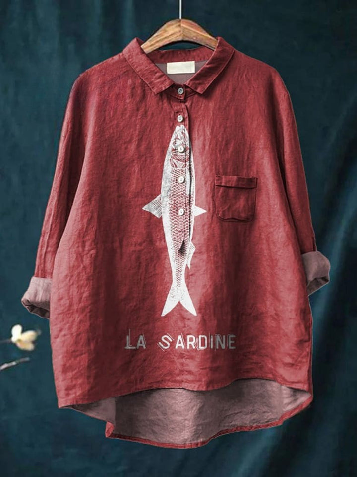 Lily | Tricou Grafic Sardină