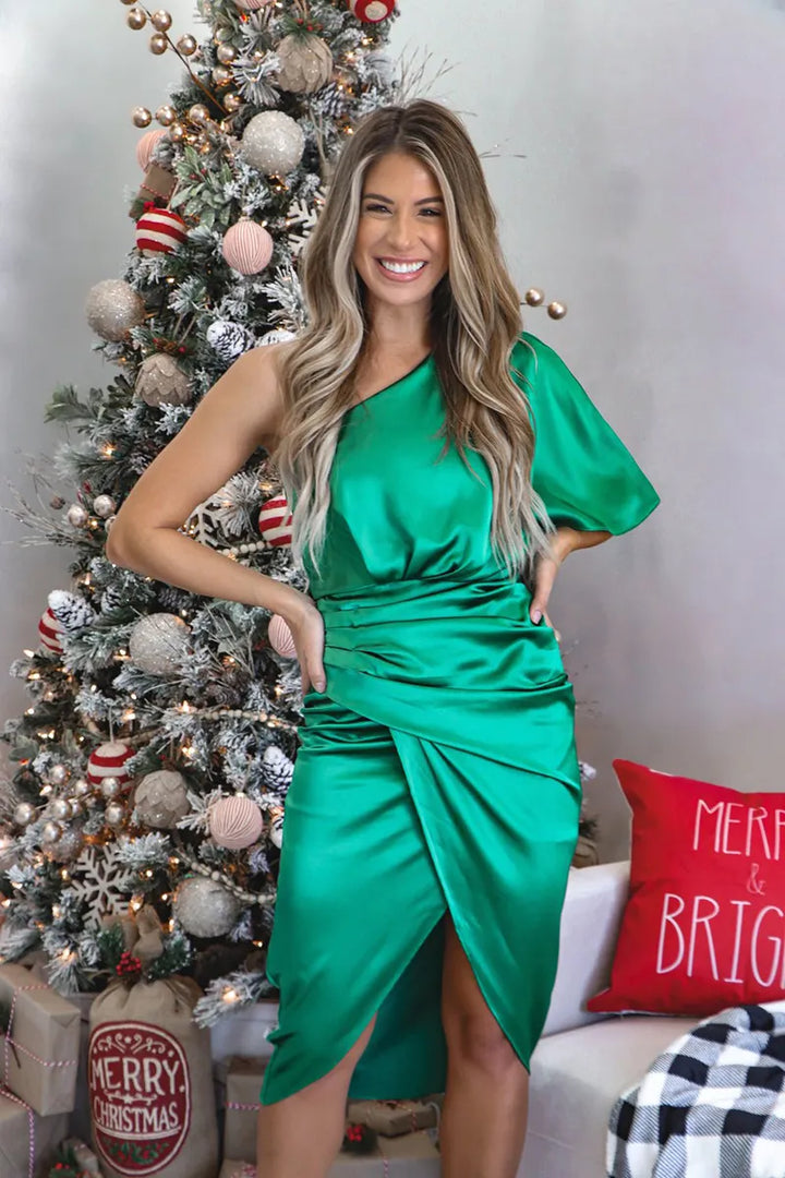 Tamari™ | Rochie Midi Elegantă din Satin