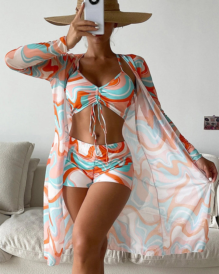 Bloom | Set Bikini de 3 Piese cu Print