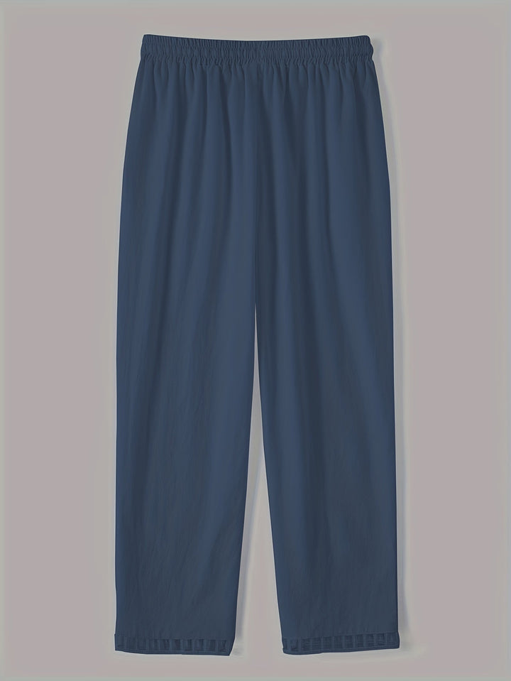 Wren – Pantaloni Cropped Relax cu Detalii în Contrast