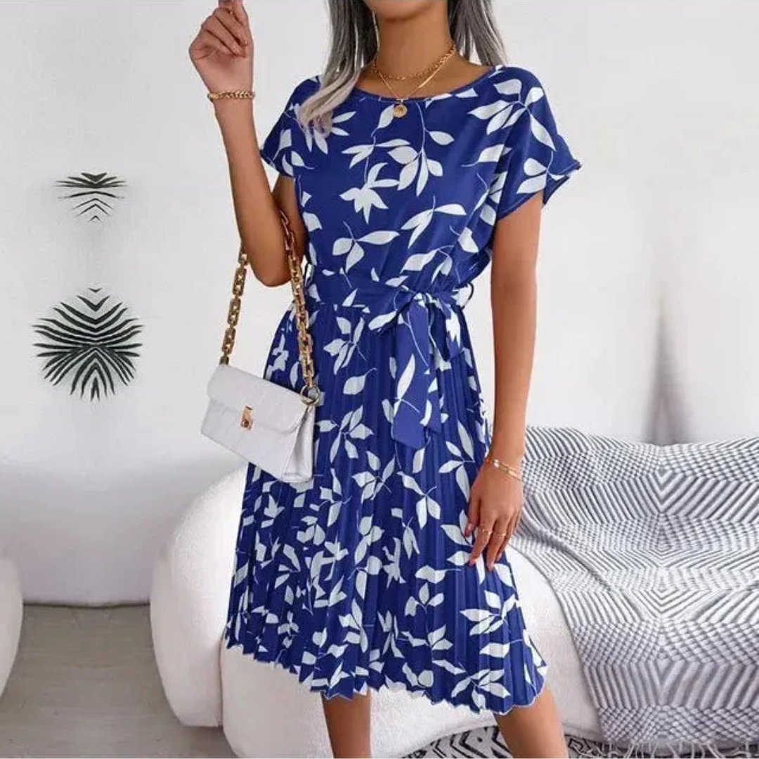 Marilyn | Rochie Midi Plisată Florală