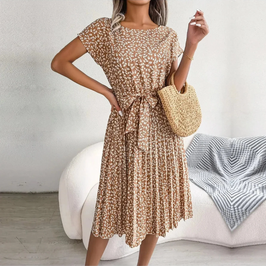 Marilyn | Rochie Midi Plisată Florală