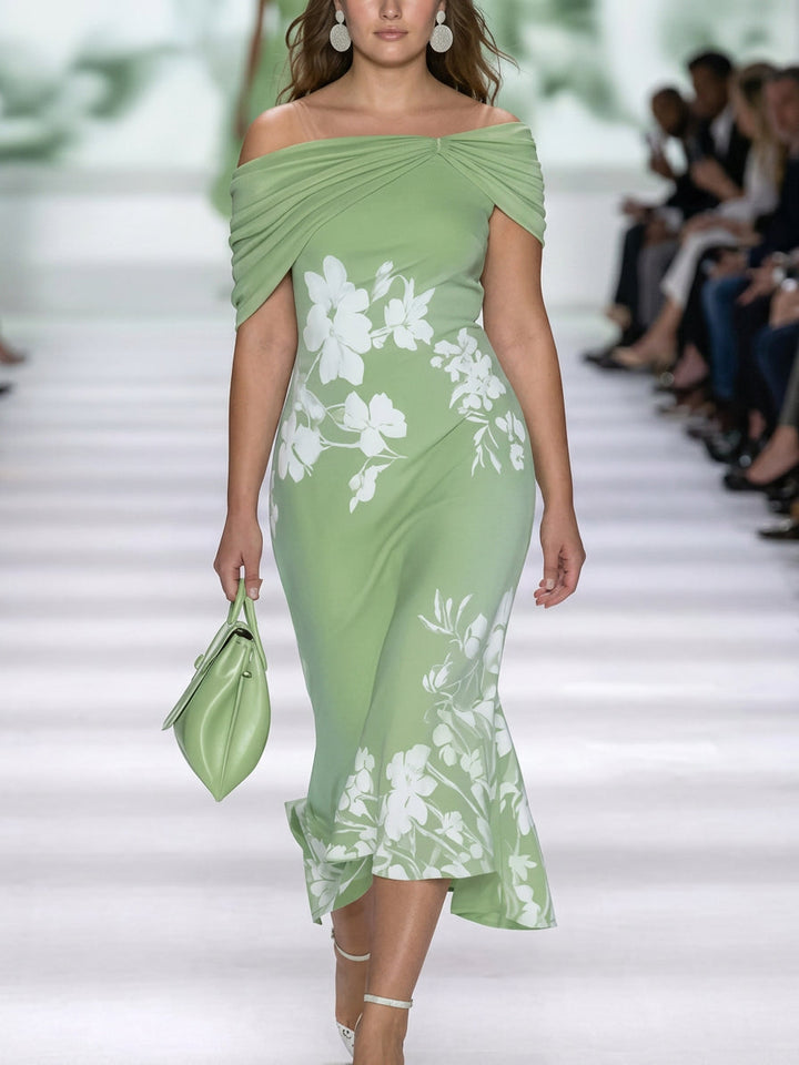 Frederique | Rochie Elegantă cu Imprimeu Floral