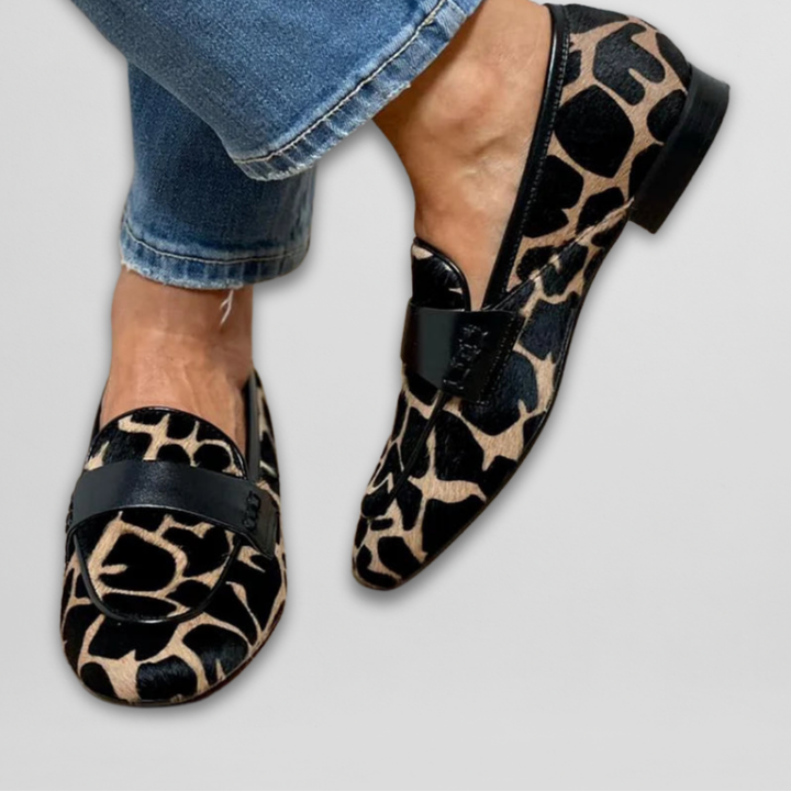 Noemi™ | Mocasin cu Print Animalier