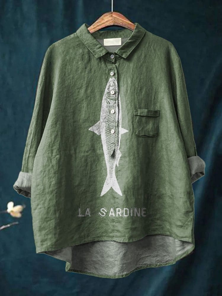 Lily | Tricou Grafic Sardină