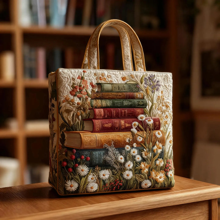 Geantă cusută manual - Model floral