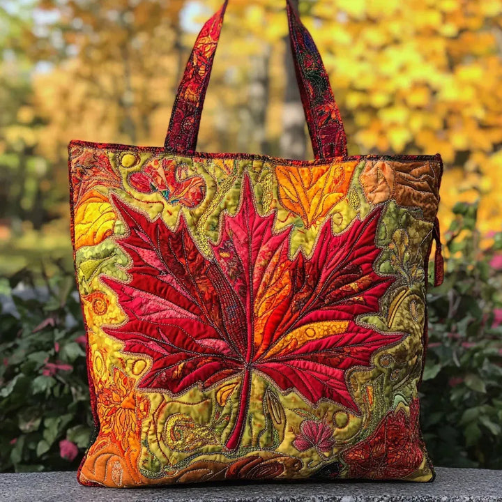 Geantă handmade - Arțar la apus