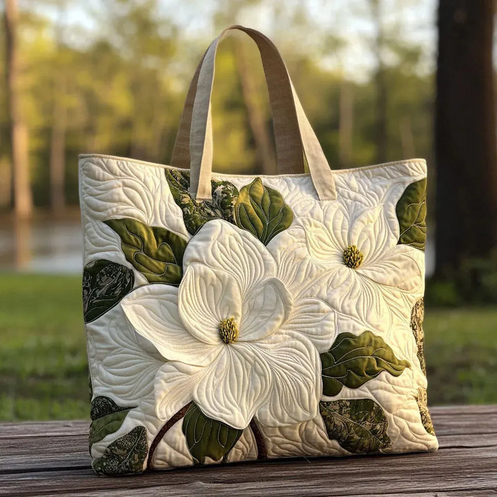 Geantă quilted handmade - Lalele elegante