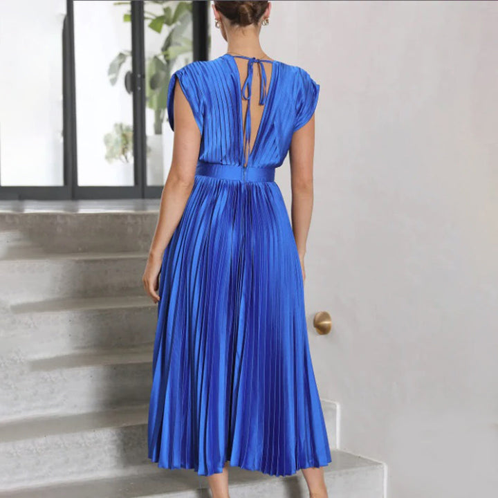 Marni™ | Rochie Midi Plisată Timeless