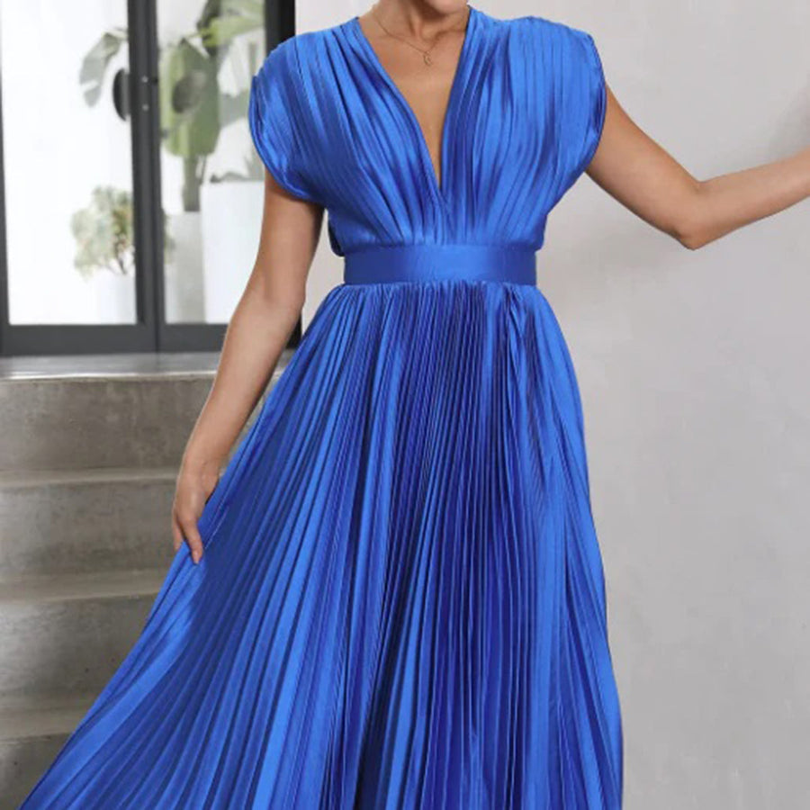 Marni™ | Rochie Midi Plisată Timeless