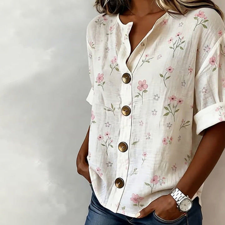 Bluză Vintage Cu Imprimat Floral