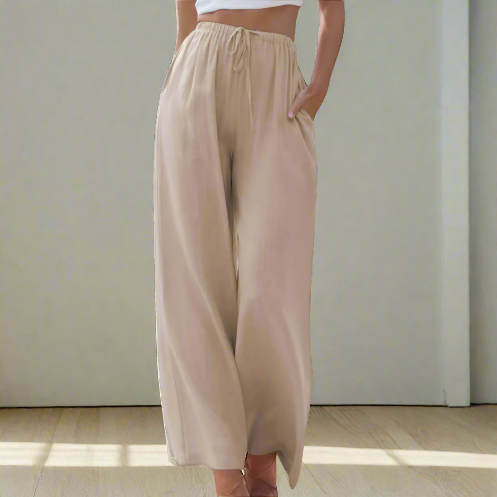 Liam | Pantaloni de vară cu picioare largi