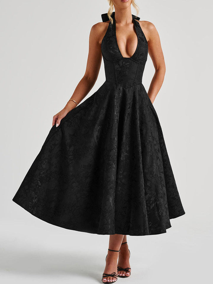 Maya™ | Rochie Midi Elegantă în Galben Limon