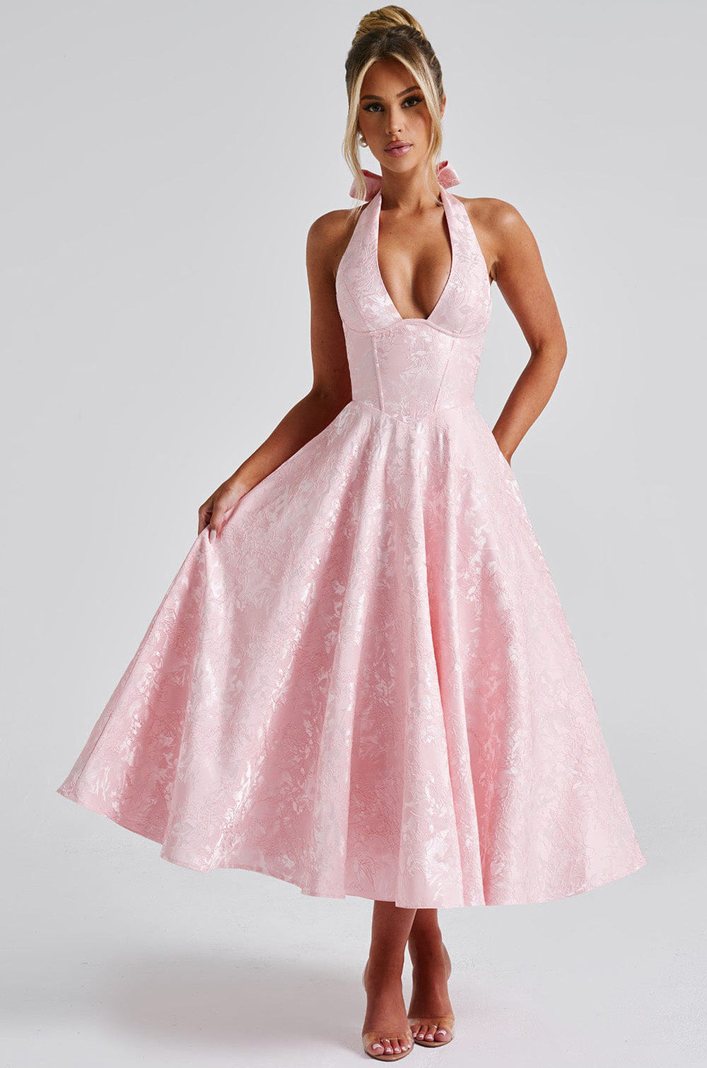 Maya™ | Rochie Midi Elegantă în Galben Limon