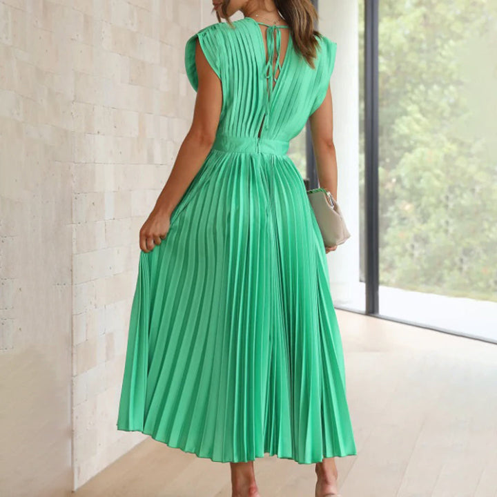Marni™ | Rochie Midi Plisată Timeless