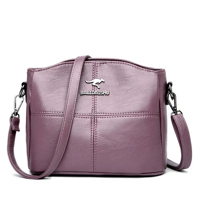 Geantă Elegantă Tote și Crossbody din Piele Brodată pentru Femei