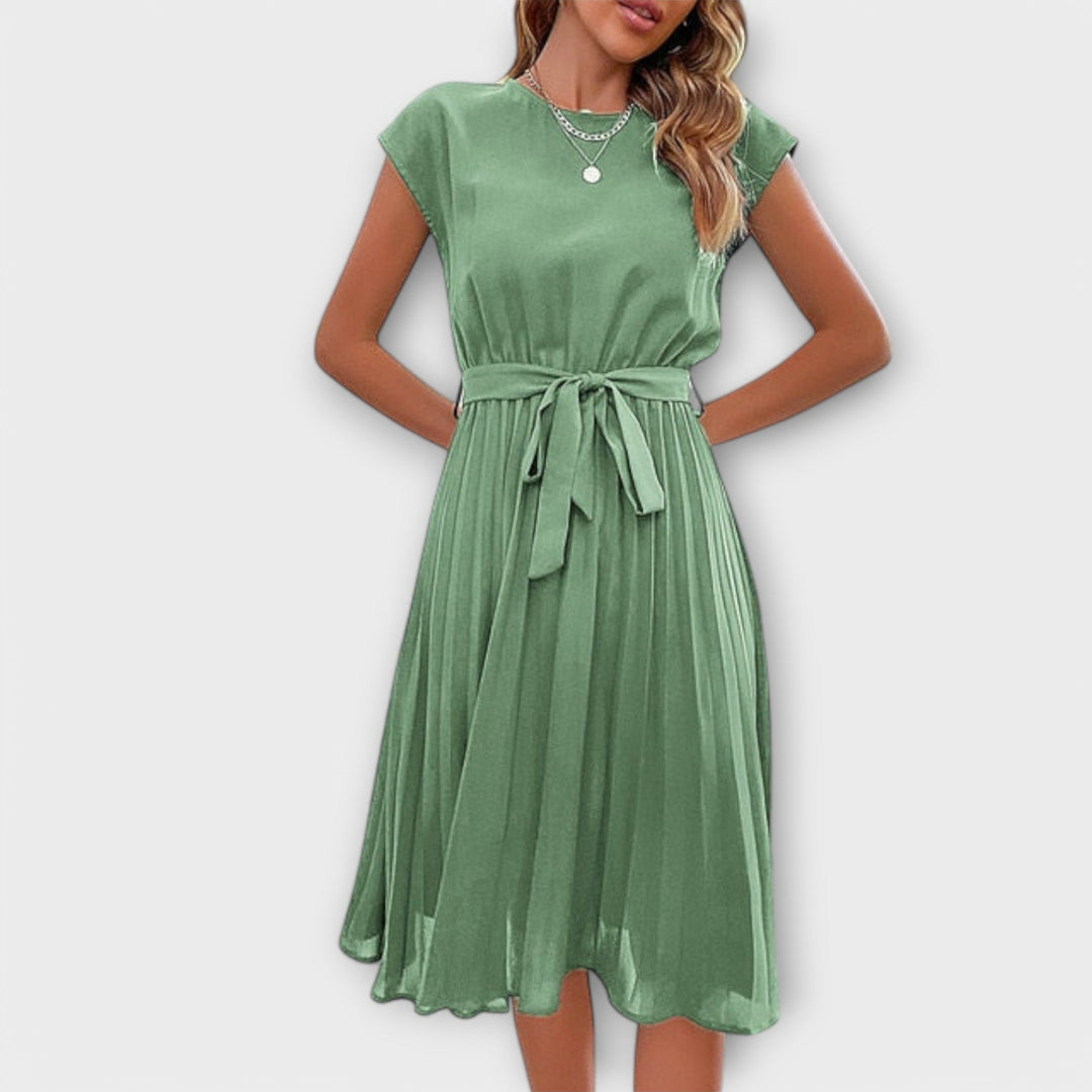 Shira™ | Rochie Midi Plisată de Vară