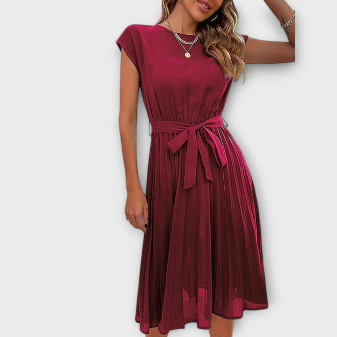 Shira™ | Rochie Midi Plisată de Vară