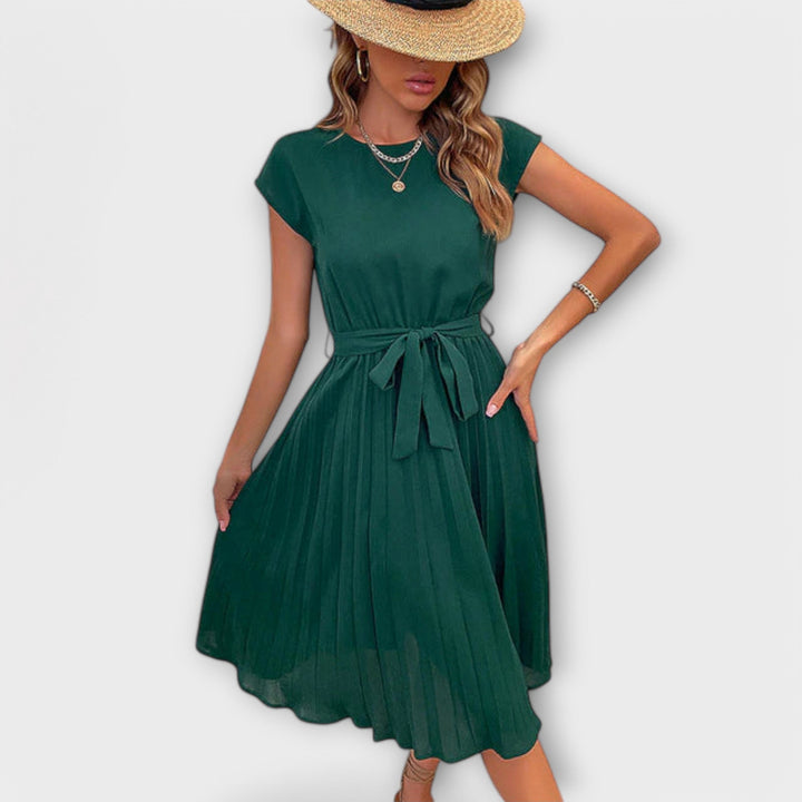 Shira™ | Rochie Midi Plisată de Vară