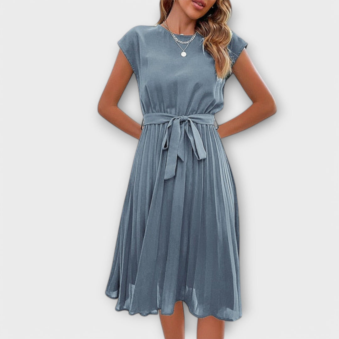 Shira™ | Rochie Midi Plisată de Vară