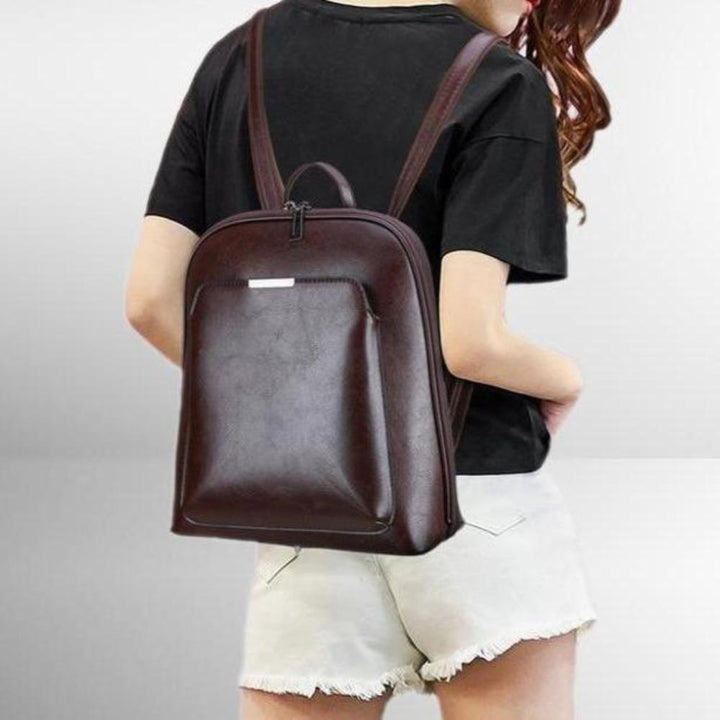 Rucsac clasic cu dublă fermoar – design elegant