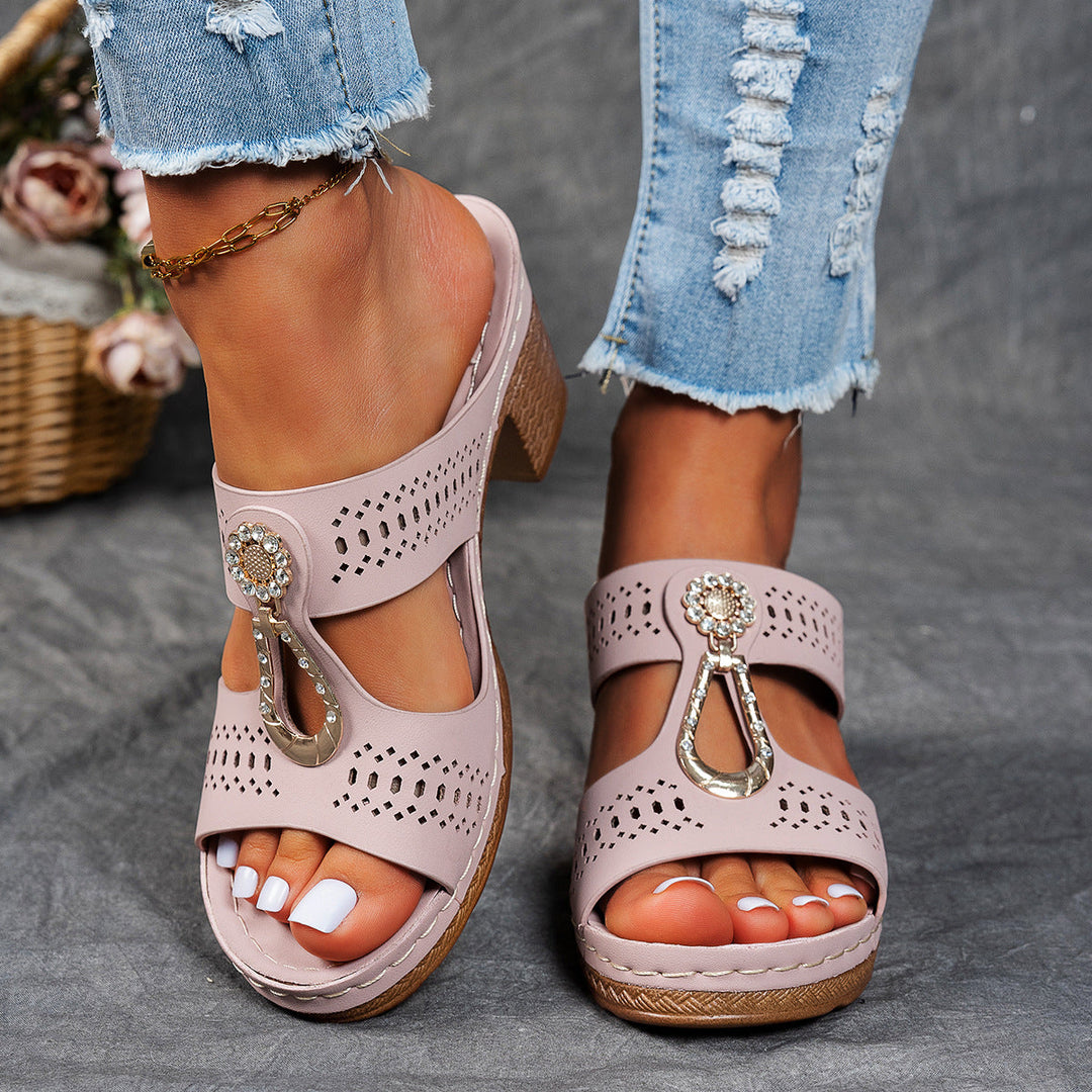 Isabella™ | Sandale Comfort Ortopedice cu Toc Înalt