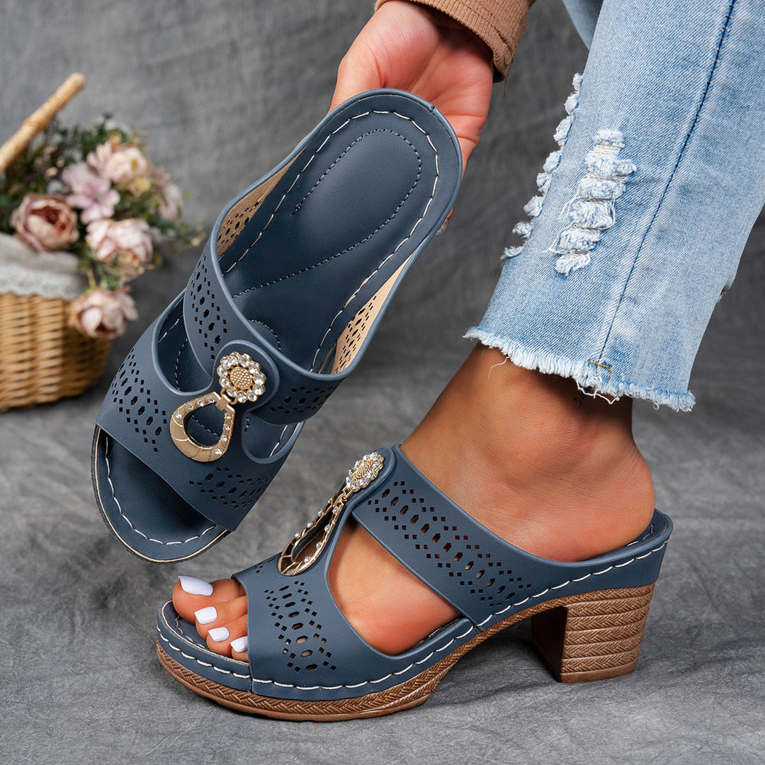 Isabella™ | Sandale Comfort Ortopedice cu Toc Înalt