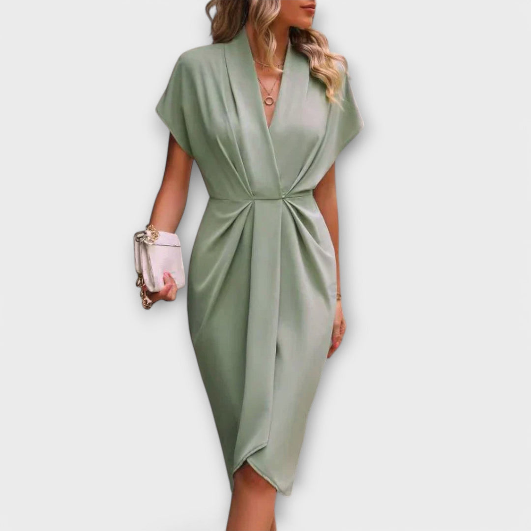 Dana™ | Rochie midi cu fundă