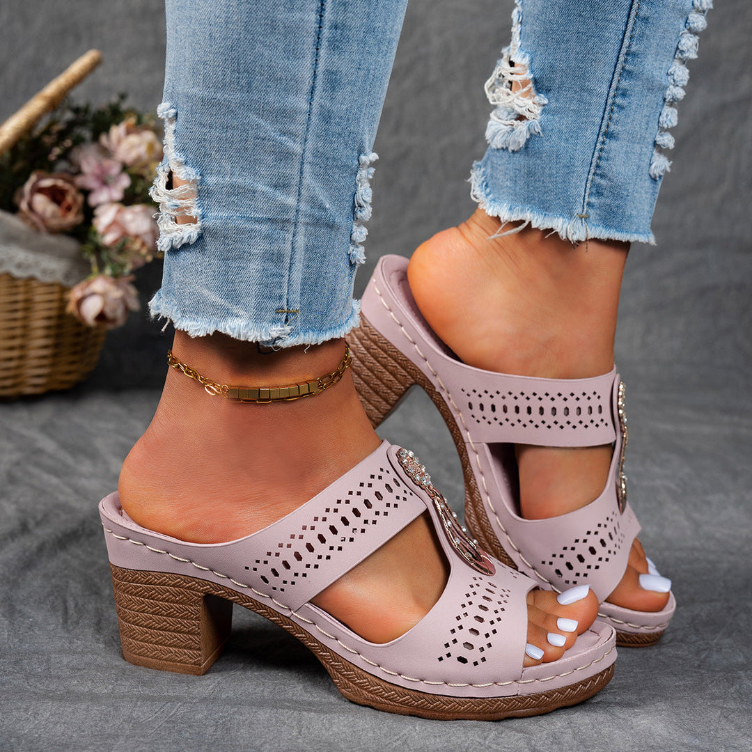 Isabella™ | Sandale Comfort Ortopedice cu Toc Înalt