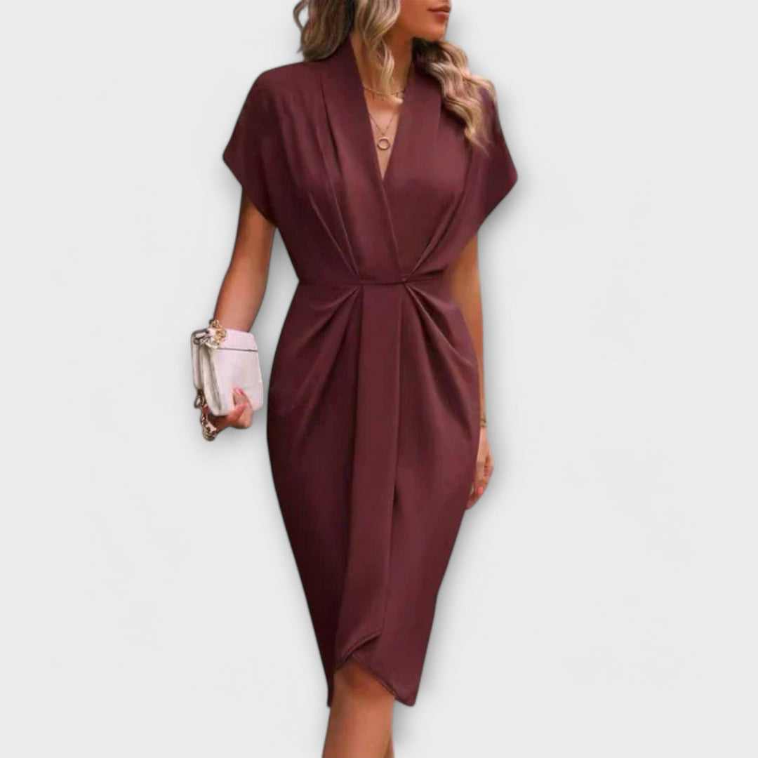 Dana™ | Rochie midi cu fundă
