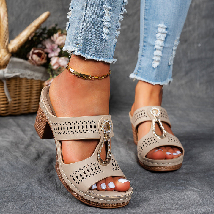 Isabella™ | Sandale Comfort Ortopedice cu Toc Înalt