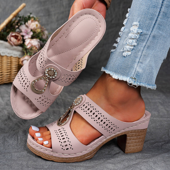 Isabella™ | Sandale Comfort Ortopedice cu Toc Înalt