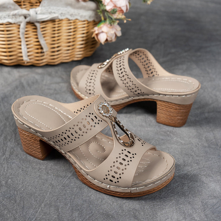 Isabella™ | Sandale Comfort Ortopedice cu Toc Înalt
