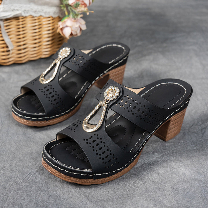 Isabella™ | Sandale Comfort Ortopedice cu Toc Înalt