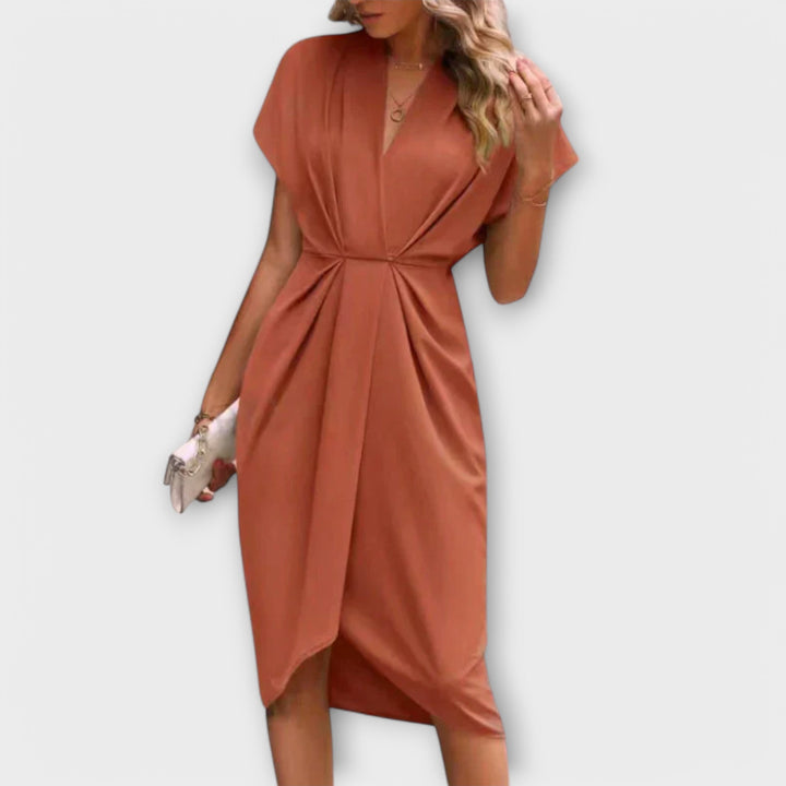 Dana™ | Rochie midi cu fundă